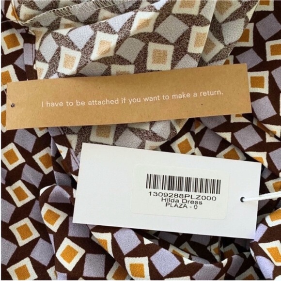 NEW Reformation Hilda Dress Plaza 0 - Picture 10 of 17